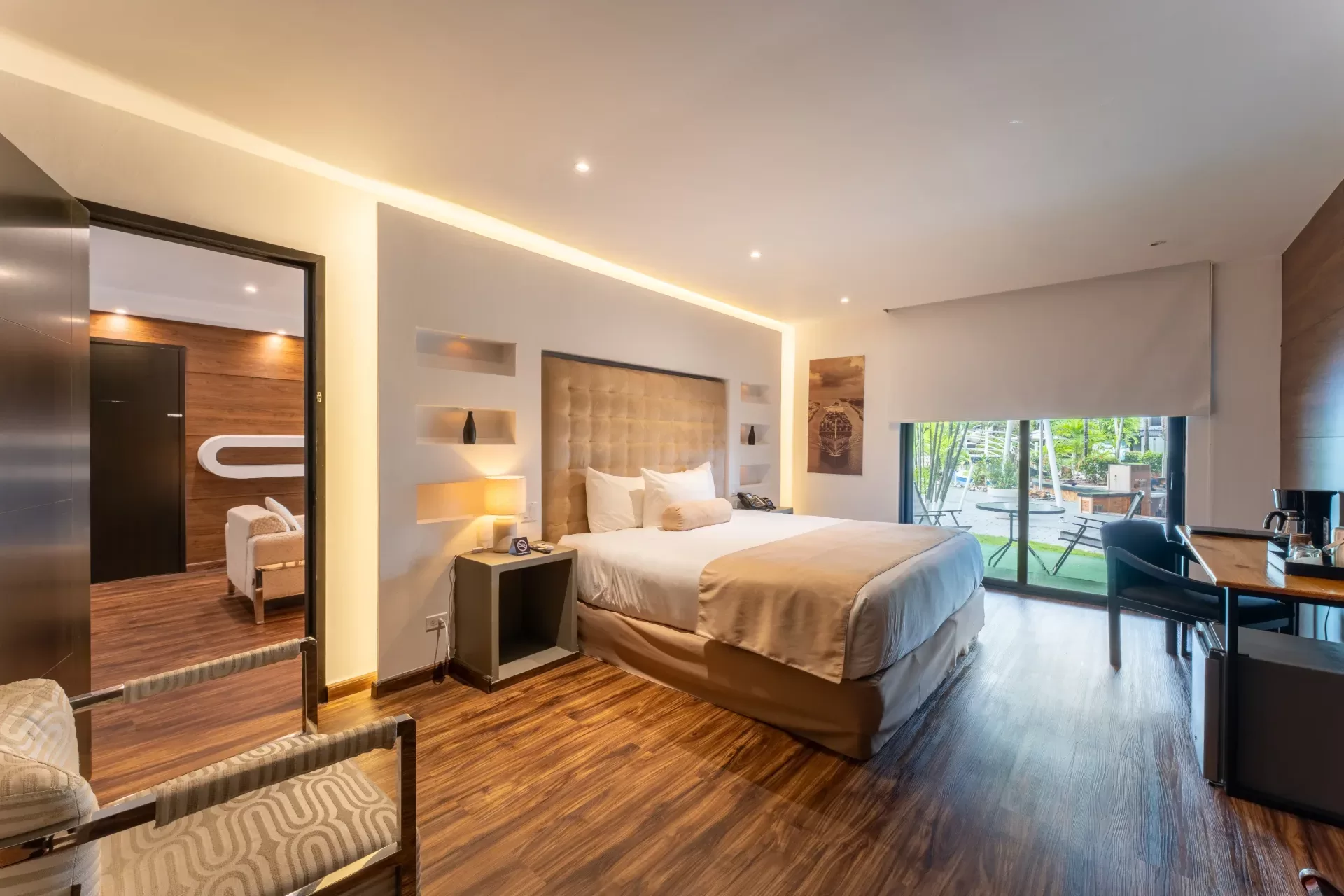 Jr. Suite Deluxe 1 cama, sala y Terraza